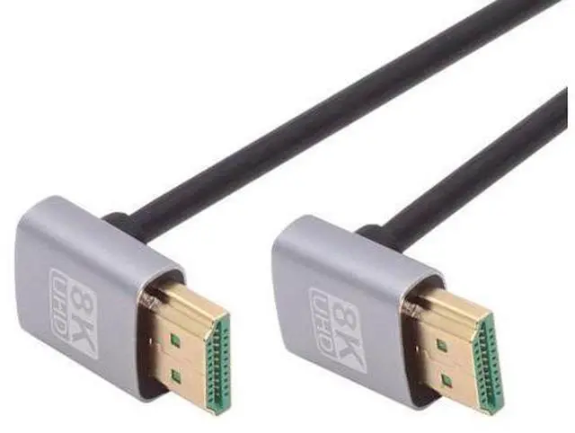 Main image of HDMI 2.1 Ultra Thin HDTV Cable 8K 4K Hyper Super Flexible Slim Cord Up Angled to Up Angled 90 Degree Type-A for Computer HDTV
