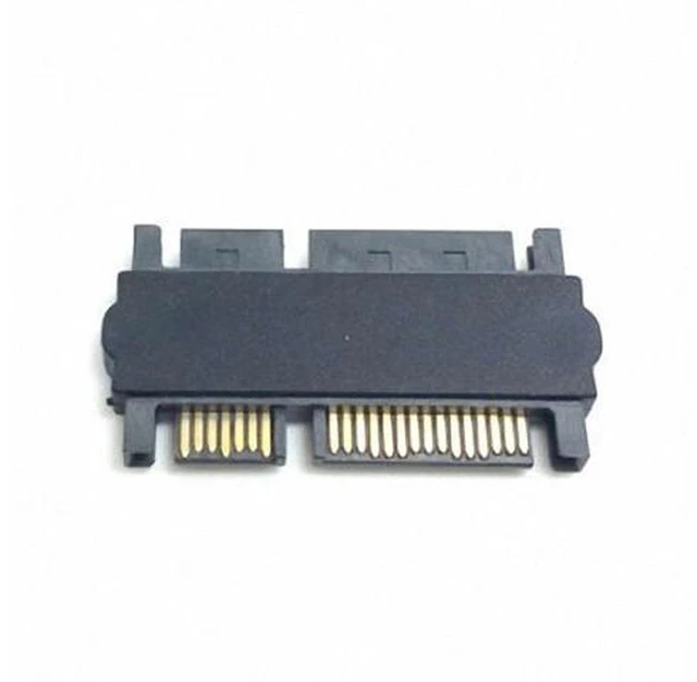 Alt view image 4 of 4 - 3.5" & 2.5inch SATA 22Pin 7+15 Male to SATA 22P 7+15 Male extension convertor Straight adapter SA-069