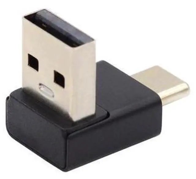 Main image of HKCY Down Angled USB3.0 Type A Male to USB 3.1 Type C Male Data 10Gbps Charge Adapter 90 Degree for Laptop Phone