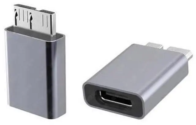 Alt view image 2 of 7 - HKCY USB-C USB 3.1 Type C Female to Micro USB 3.0 Male Data Adapter 10Gbps Data Power for Laptop SSD Disk