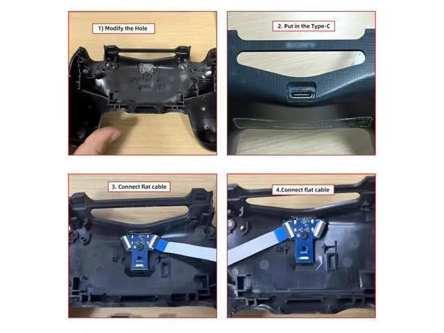 Alt view image 5 of 7 - DIY Solder Type-C Female Socket Replace Micro-USB 5Pin for PS4 DualShock JDS-040 JDS-055 Repair Part Board Connector Module