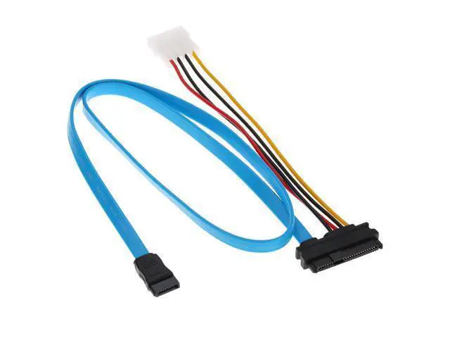Alt view image 6 of 7 - Hard Disk SFF-8482 SAS Cable 29P to 1* SATA 7PIN hdd Cable 70cm SF-011-0.7M