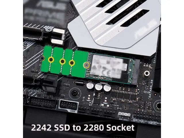 Alt view image 6 of 7 - 2pcs/lot M2 NGFF NVME M.2 Extended Adapter Card Transfer 2230 2242 2260 2280 Change to Long Size SSD