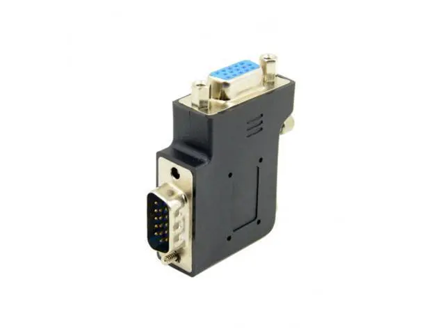 Alt view image 6 of 6 - Vertical Flat Left Angled 90 Degree VGA SVGA Male To Female extension Adapter DB-002-LE