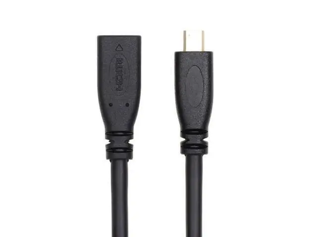 Alt view image 2 of 7 - SM HDMI 1.4 D Type Micro HDMI Male to Micro HDMI Female M/F Extension Cable 30cm