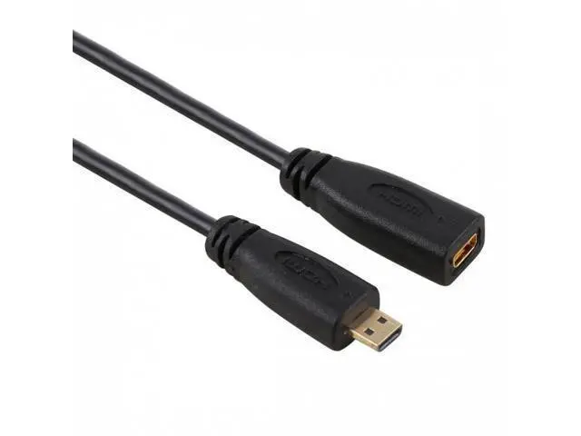 Alt view image 7 of 7 - SM HDMI 1.4 D Type Micro HDMI Male to Micro HDMI Female M/F Extension Cable 30cm