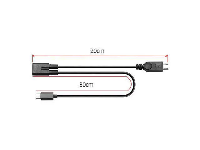 Alt view image 3 of 7 - Micro USB Female to USB-C Type C USB 3.1 & Micro USB Male Splitter Extension Charge Cable UC-004