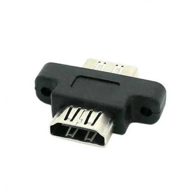 Main image of HKCY HD-087 HDMI Female To HDMI 1.4 Female Extension Extender Coupler Adapter with Panel Mount Holes