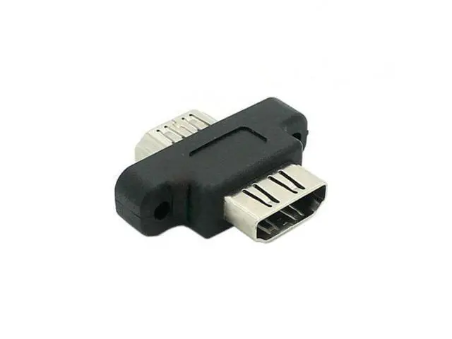 Alt view image 3 of 7 - HKCY HD-087 HDMI Female To HDMI 1.4 Female Extension Extender Coupler Adapter with Panel Mount Holes