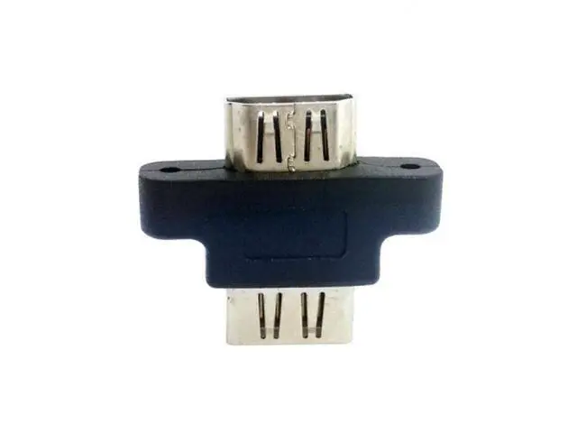 Alt view image 4 of 7 - HKCY HD-087 HDMI Female To HDMI 1.4 Female Extension Extender Coupler Adapter with Panel Mount Holes