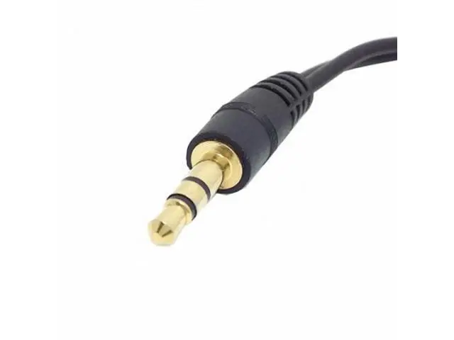 Alt view image 4 of 7 - Black 3.5mm Stereo Male to Double 3.5mm Female Audio Headphone Y Splitter Cable with Volume Switch RC-079