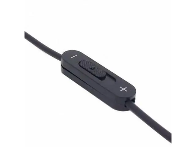 Alt view image 5 of 7 - Black 3.5mm Stereo Male to Double 3.5mm Female Audio Headphone Y Splitter Cable with Volume Switch RC-079