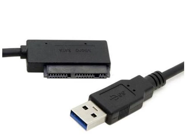 Main image of HKCY U3-068 USB 3.0 to Micro SATA 7+9 16 Pin 1.8" 90 Degree Angled Hard Disk Driver SSD Adapter Cable 10cm