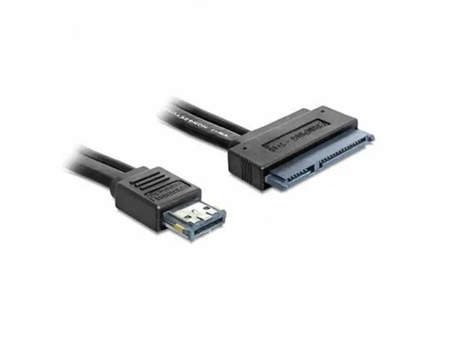 Alt view image 3 of 7 - 50cm Dual Power 12V and 5V eSATAp Power ESATA USB 2.0 combo to 22Pin SATA cable for 2.5" 3.5" Hard Disk Drive SA-009-0.5M