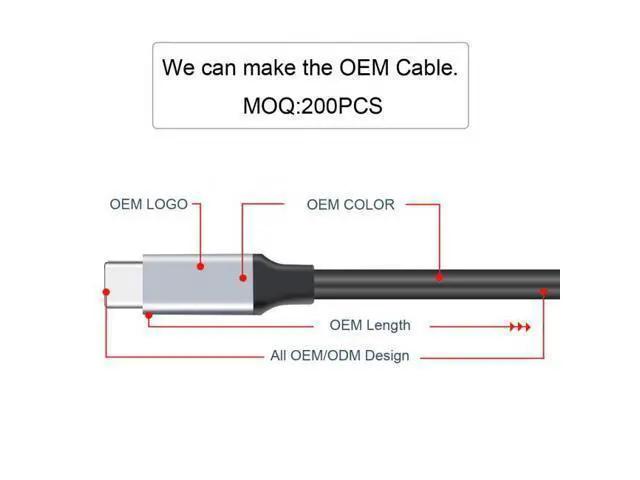 Alt view image 7 of 7 - 20CM USB-C USB 3.1 Type-C Male to Female Extension Data Cable 10Gbps 100W with Sleeve for Laptop Phone