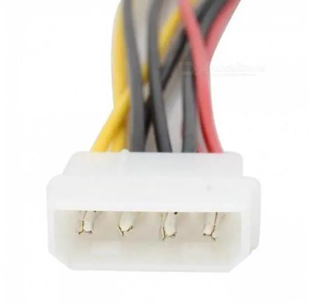 Alt view image 5 of 7 - HKCY SA-056 IDE to Dual SATA II 15pin Y Splitter 10cm Hard Disk Power Supply Extension Cable