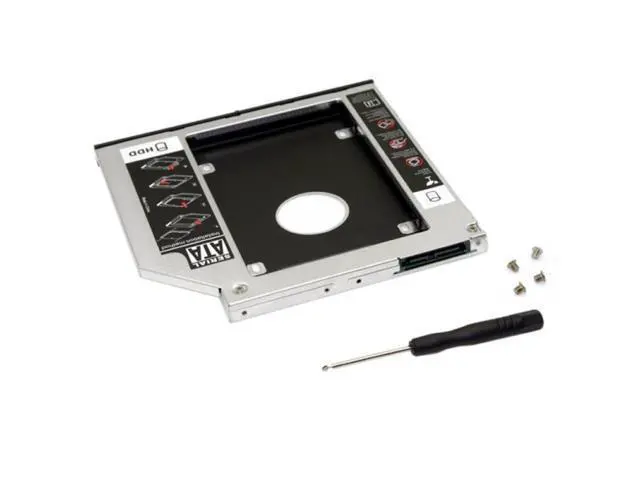 Alt view image 5 of 6 - SATA 22pin HDD HD Caddy Case for 9.5mm Universal Laptop CD Bay SA-185
