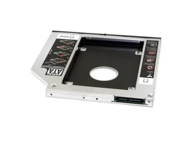 Alt view image 4 of 6 - SATA 22pin HDD HD Caddy Case for 9.5mm Universal Laptop CD Bay SA-185