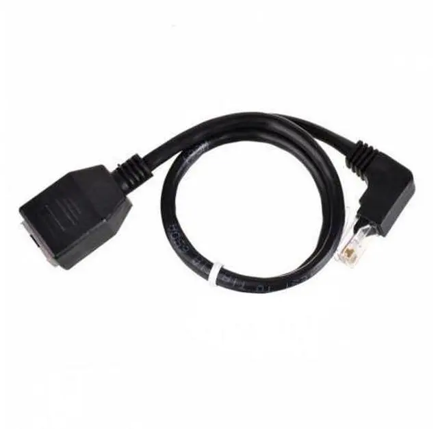 Alt view image 4 of 7 - SM Down Angled 90 Degree 8P8C FTP STP UTP Cat 5e Male to Female Lan Ethernet Network Extension Cable 50cm