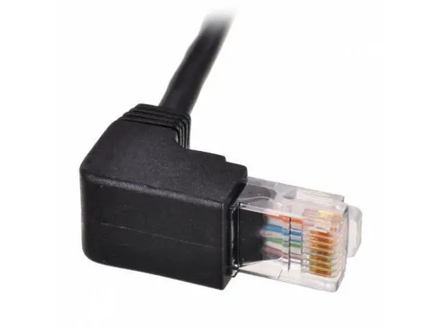 Alt view image 6 of 7 - SM Down Angled 90 Degree 8P8C FTP STP UTP Cat 5e Male to Female Lan Ethernet Network Extension Cable 50cm