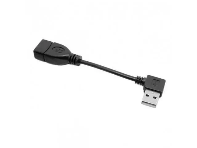 Alt view image 2 of 7 - SM 480Mbps USB 2.0 Right Angled 90 Degree A type Male to Female Extension Cable 10cm