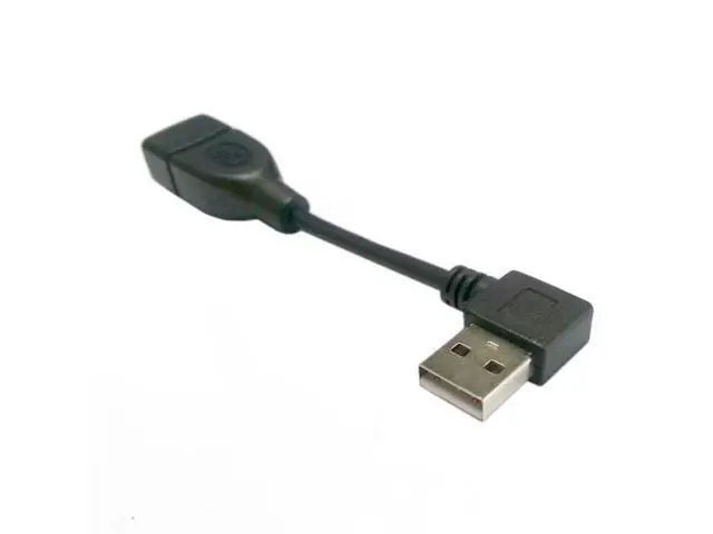 Alt view image 3 of 7 - SM 480Mbps USB 2.0 Right Angled 90 Degree A type Male to Female Extension Cable 10cm