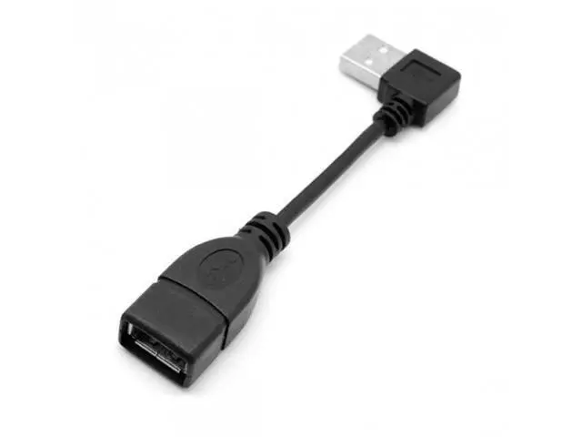 Alt view image 6 of 7 - SM 480Mbps USB 2.0 Right Angled 90 Degree A type Male to Female Extension Cable 10cm