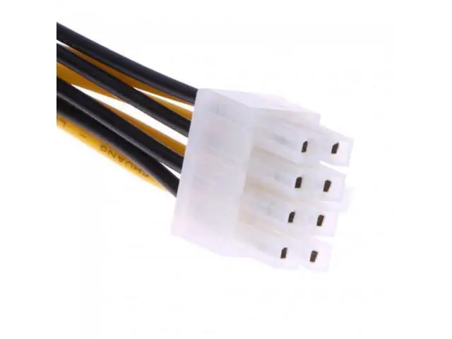 Alt view image 7 of 7 - SM 10cm 4Pin to 8 Pin EPS 12V ATX Motherboard Power Supply Adapter Converter Cable
