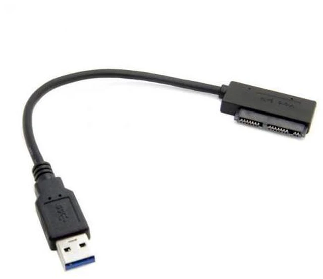 Alt view image 6 of 7 - SM USB 3.0 to Micro SATA 7+9 16 Pin 1.8" 90 Degree Angled Hard Disk Driver SSD Adapter Cable 10cm
