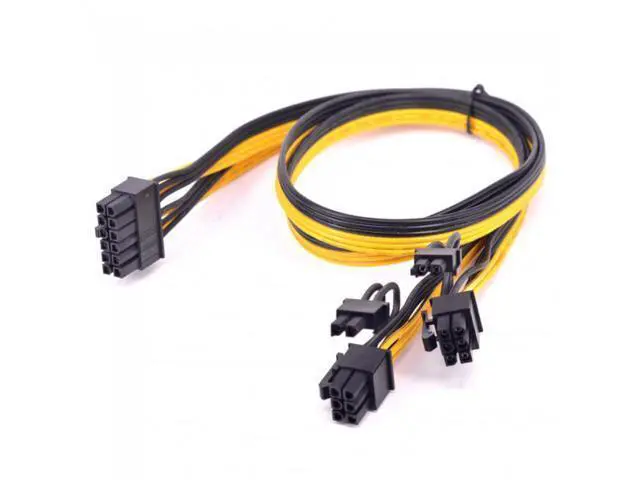 Alt view image 3 of 7 - SM 12Pin to ATX Dual 8Pin & 6Pin Splitter GPU Graphics Card Modular Power Supply Cable for 3080 3090 AX850 AX750 AX650