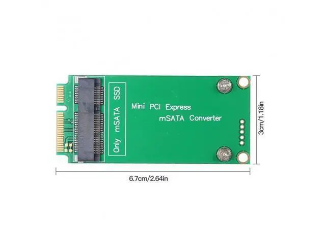 Alt view image 3 of 6 - CY 3x5cm mSATA Adapter to 3x7cm Mini PCI-e SATA SSD for Asus Eee PC 1000 S101 900 901 900A T91 SA-212