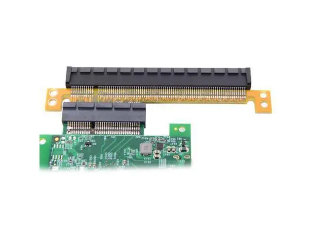 Alt view image 5 of 7 - SM PCI-E Express 4x to 16x Extender Converter Riser Card Adapter Male to Female