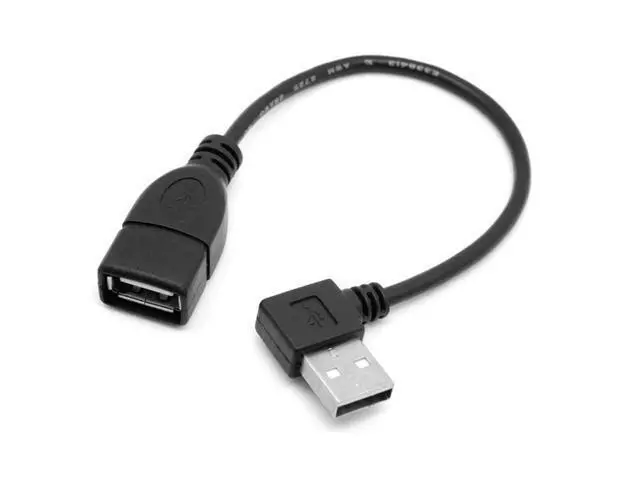 Alt view image 3 of 5 - 90 Degree Right Angled USB 2.0 A Male to USB Female Extension Cable 20cm U2-002-RI-0.2M