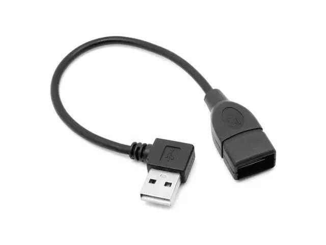 Alt view image 5 of 5 - 90 Degree Right Angled USB 2.0 A Male to USB Female Extension Cable 20cm U2-002-RI-0.2M