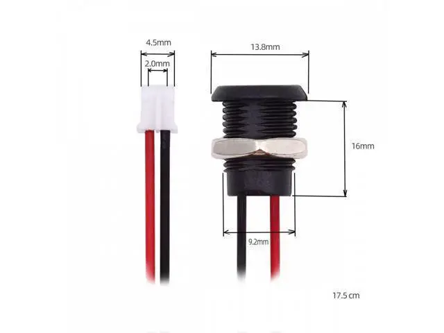 Alt view image 7 of 7 - 5pcs/set DIY OEM Type C Female Socket to 2Pin Header Cable Pitch=2.0mm Panel Mount Type DC 5V Power