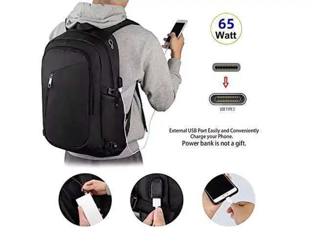 Alt view image 2 of 7 - USB-C 65W Type-C Male to Female Extension Cable for Backpack Charging Practical Convenient Outdoor Travel Camping External