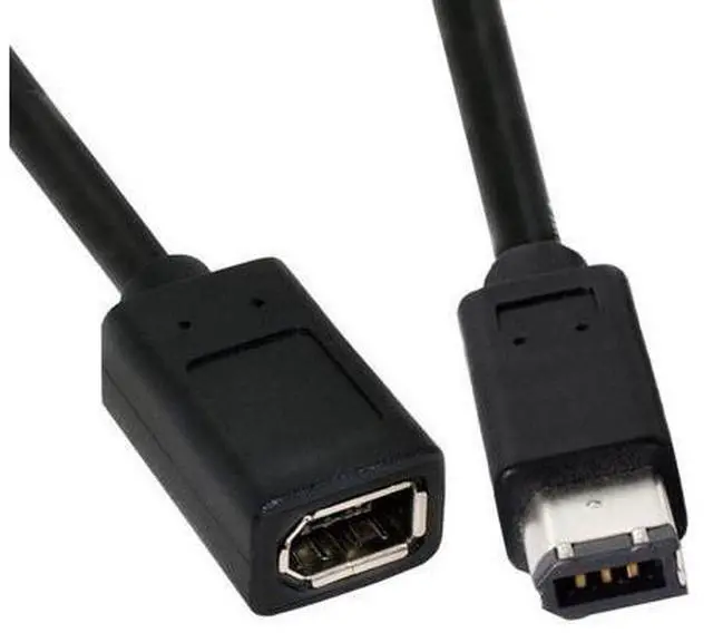 Alt view image 2 of 7 - HKCY IEEE 1394 6Pin Female to 1394a 6Pin Male Extension Data Video Capture Card Firewire 400 to 400 Cable 20cm