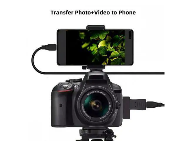 Alt view image 4 of 7 - 3pcs/set USB-C Type-C Micro Mini USB Female to Camera Mini 8P Data Power Adapter for Coolpix UC-E6 UC-E16 UC-E17 DSC-W DMC-S EX-Z