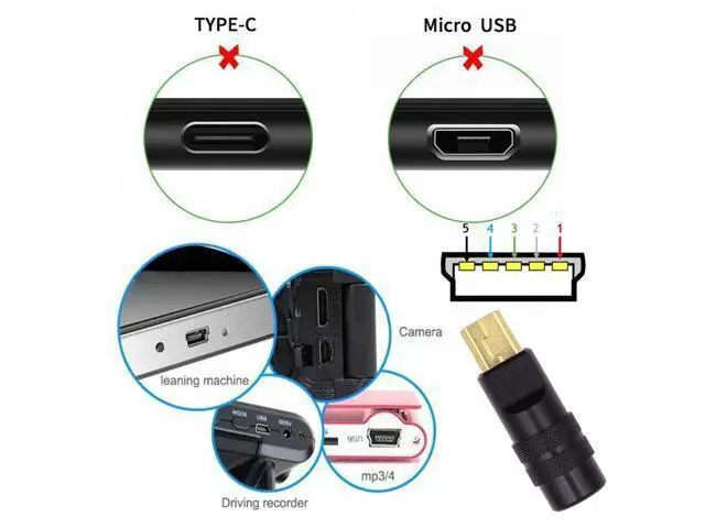 Alt view image 6 of 7 - Mini USB2.0 5Pin Male Plug Connector Solder Type with Aluminum Alloy Shell Black Customization for 4.0mm~6.0mm Cable
