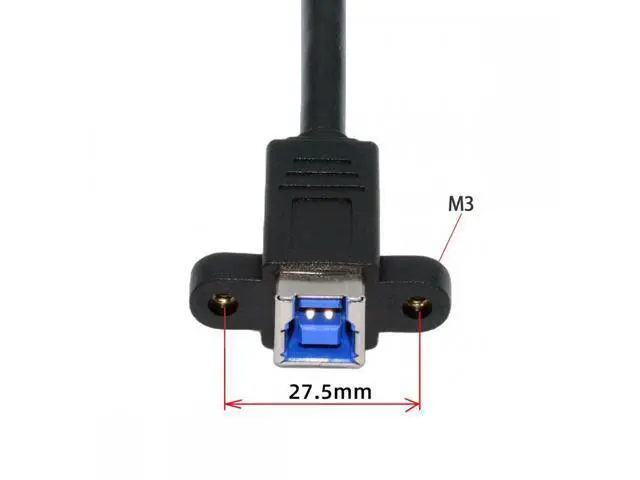 Alt view image 7 of 7 - USB 3.0 Type-B Female to USB3.0 Type-B Male Cable Extension 5Gbps for Disk SSD Camera Data 30cm