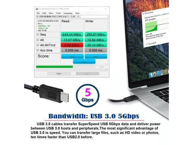 Alt view image 6 of 7 - HKCY 5Gbps USB-C Type-C Host to Micro USB3.0 Screw Mount 90 Degree Up Angled for Industrial Camera Storage