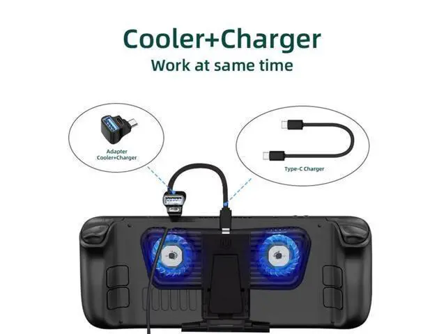 Alt view image 2 of 7 - HKCY 10Gbps USB3.1 Type C Male to Dual Type-A OTG & Type-C Female Power Data Splitter Adapter Angled Compatible with Steam Deck Laptop