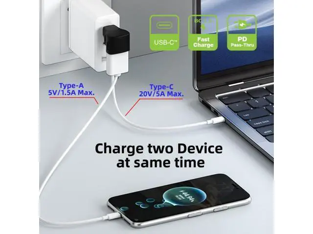 Alt view image 5 of 7 - HKCY 10Gbps USB3.1 Type C Male to Dual Type-A OTG & Type-C Female Power Data Splitter Adapter Angled Compatible with Steam Deck Laptop
