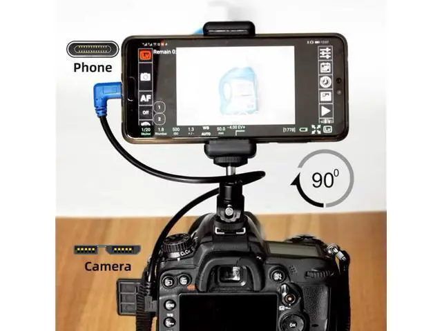 Alt view image 5 of 7 - Angled USB-C Type-C Host to Micro USB3.0 90 Degree Right Angled for Industrial Camera Storage Phone