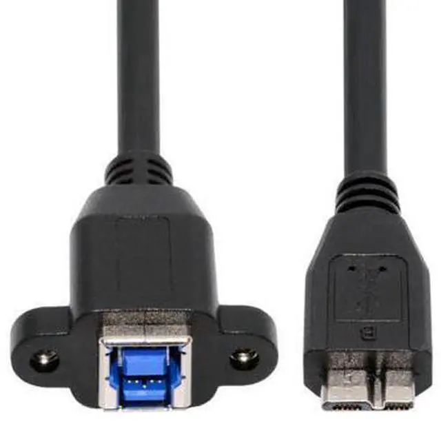 Main image of USB 3.0 Type-B Female to USB3.0 Micro-B Male Cable Extension 5Gbps for Disk SSD Camera Data 30cm
