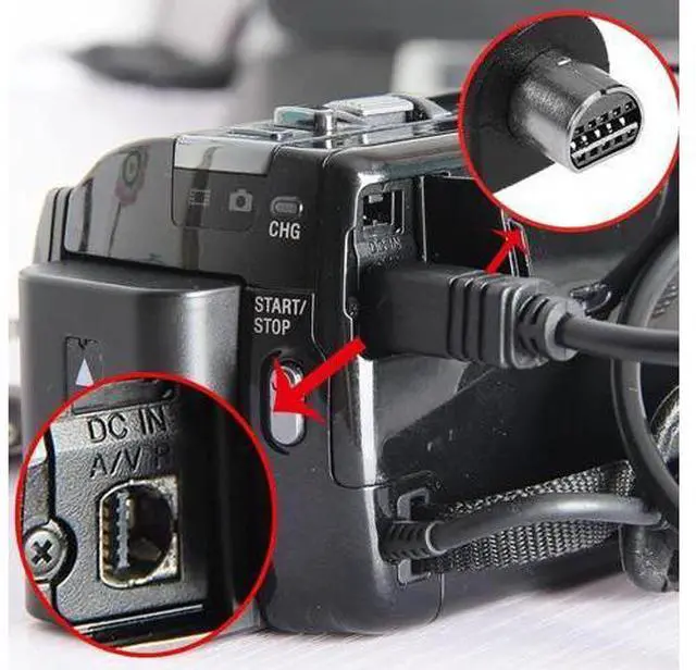 Alt view image 4 of 7 - Cable USB2.0 Type-A Host to Camcorder 10Pin Data Power Cable VMC-15FS for 10Pin DCR-705E 602E SR42 605E HC46E DVD7E 803E 805E