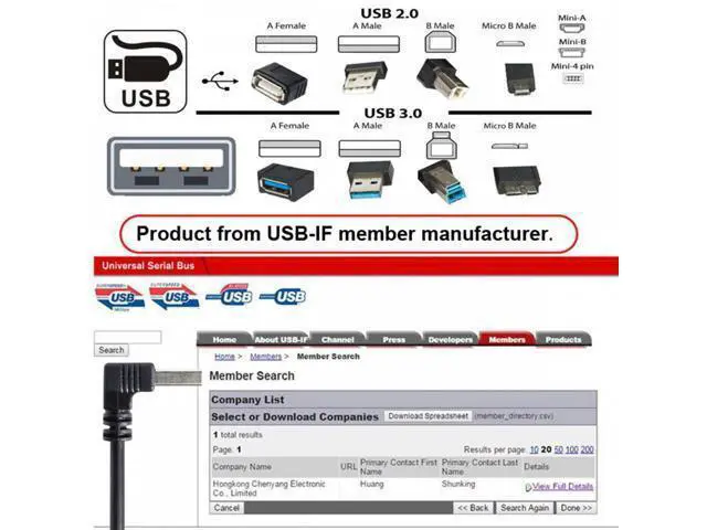 Alt view image 7 of 7 - USB 2.0 Type-A Male to USB Female M-F Extension Cable 20cm 90 Degree Up Angled Type