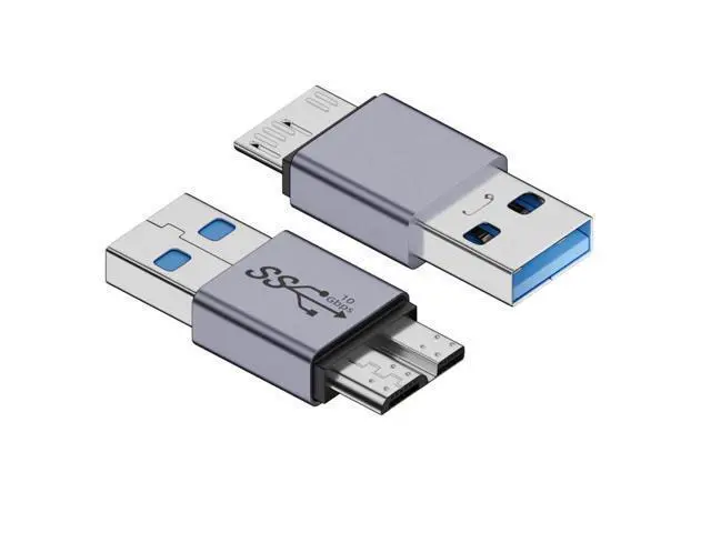 Alt view image 2 of 7 - HKCY USB-C USB 3.1 Type A Male to Micro USB 3.0 Male Data Adapter 10Gbps Data Power for Laptop SSD Disk