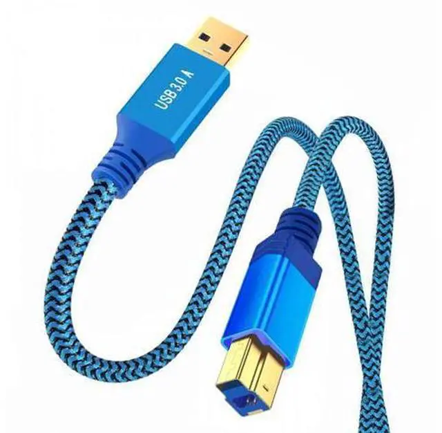 Main image of 0.3M USB 3.0 Type-A Male to USB3.0 Type-B Male Cable Extension Blue 5Gbps for Disk SSD Camera Data