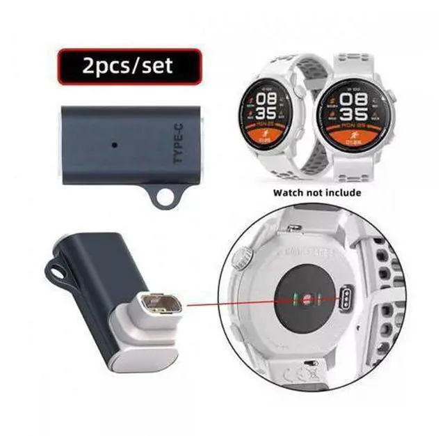 Alt view image 6 of 7 - Cable 2pcs/lot Connector Smart Watch Charging Adapter USB Type-C to 3-Pin Compatible with COROS Pace Pro